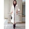 clothes women's medium and long models, new embroidered knee-padded jackets, Chinese cotton-padded clothes, thickened winter clothes.