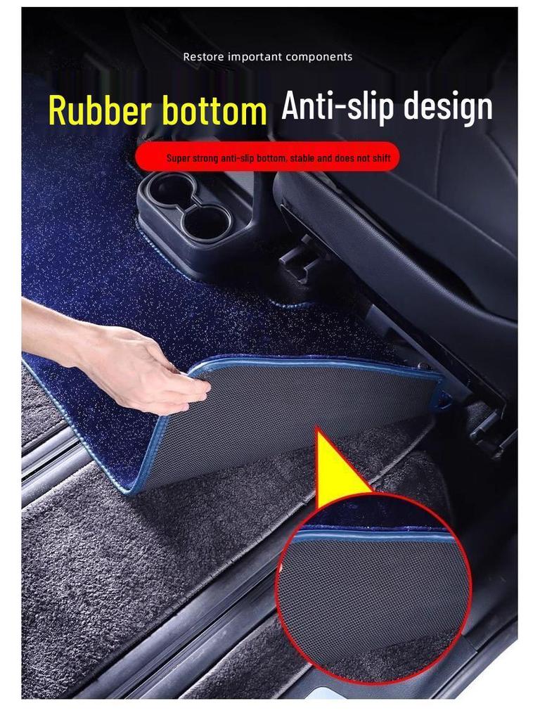 Grayvia Gray Floor Mats for Middle Row, Compatible with 2021-2024 Toyota Sienna.