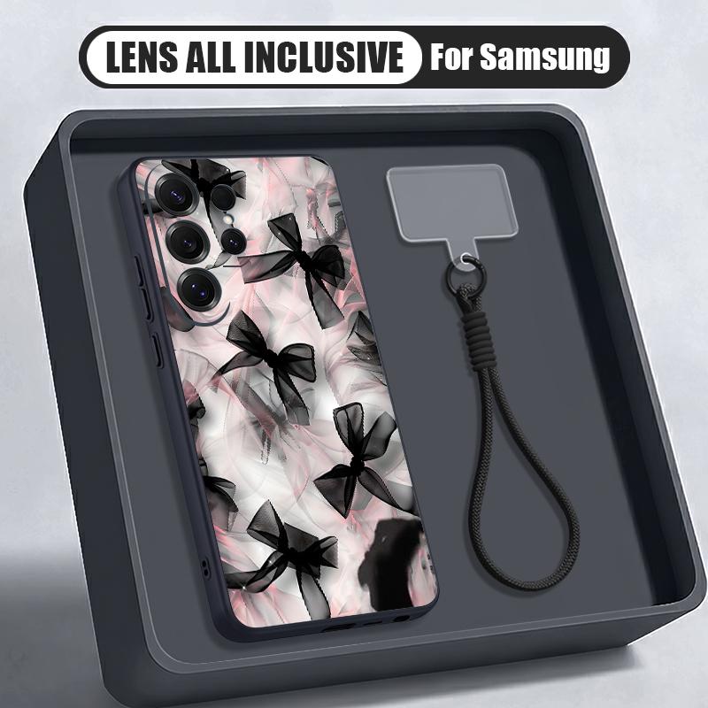 Pink Bowknots Print Case For Samsung S26 Ultra S25 FE S24 S24 Plus A57 A37 A17 A56 A36 A16 A55 A35 A15 A54 5G Hybrid Magnetic Matte Cover