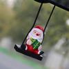 Cute Santa Claus Hanging Ornaments Auto Rearview Mirror Pendant Swinging Decoration Car Interior Accessories Decor