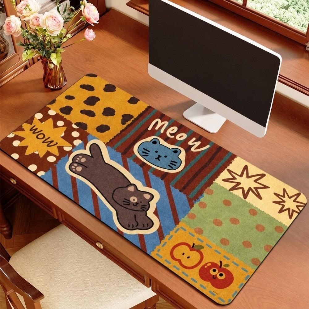 Dustproof Laptop Table Mat Non-Slip Writing Mat Practical Mouse Pad Computer Use