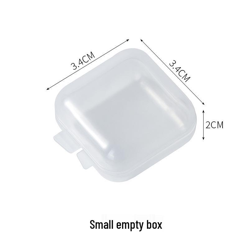 Transparent Jewelry Organizer: Multi-Function Mini Storage for Earplugs, Rings, Earrings, and Necklaces. Portable and Compact Design.