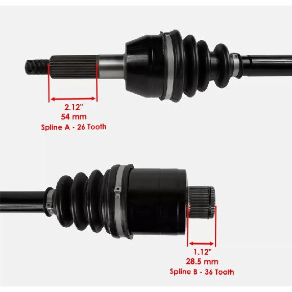 Rear RH / LH Complete CV Joint Axle for Polaris Sportsman 400 500 570 800 1332421 1332511 1332654 1332935