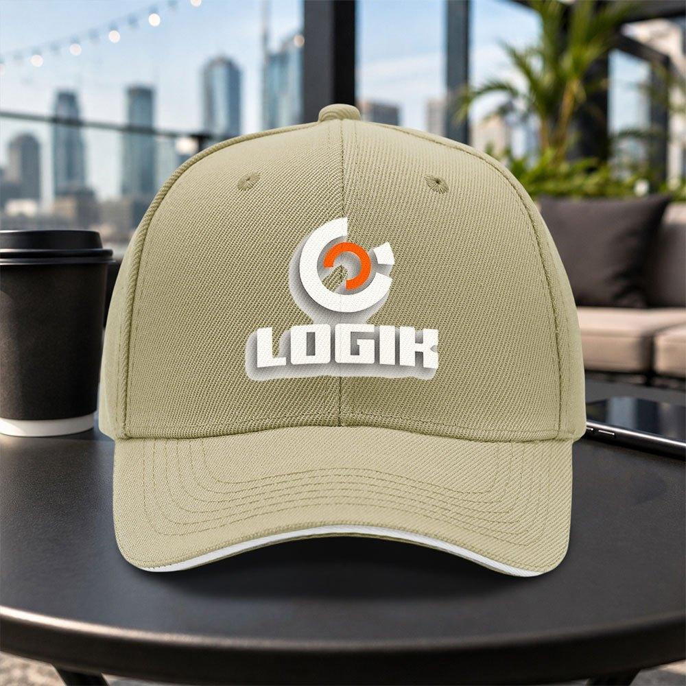 Logik Sandwich Cap Unisex Adjustable Casual Baseball Cap Lightweight Outdoor Travel Party Daily Wear Multicolor