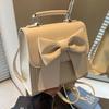 Backpack women's 2025 new summer high-end niche design Korean bow light travel backpack