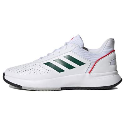 Courtsmash Trendy Breathable Low-Top Tennis Shoes Men Sneakers White Green Red FY8651