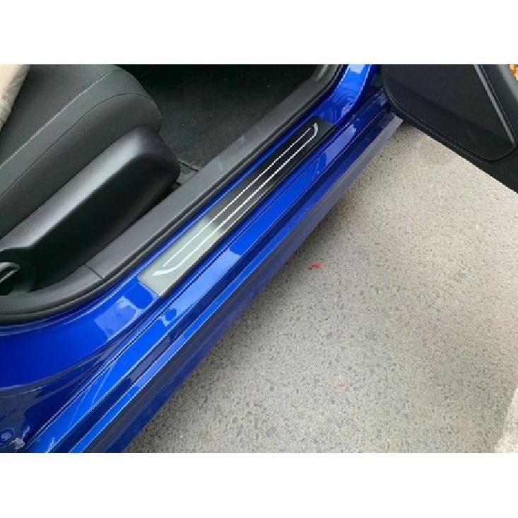 Для аксессуаров Honda Civic Накладка на порог Защитная пластина Наклейка на автомобиль Отделка 22