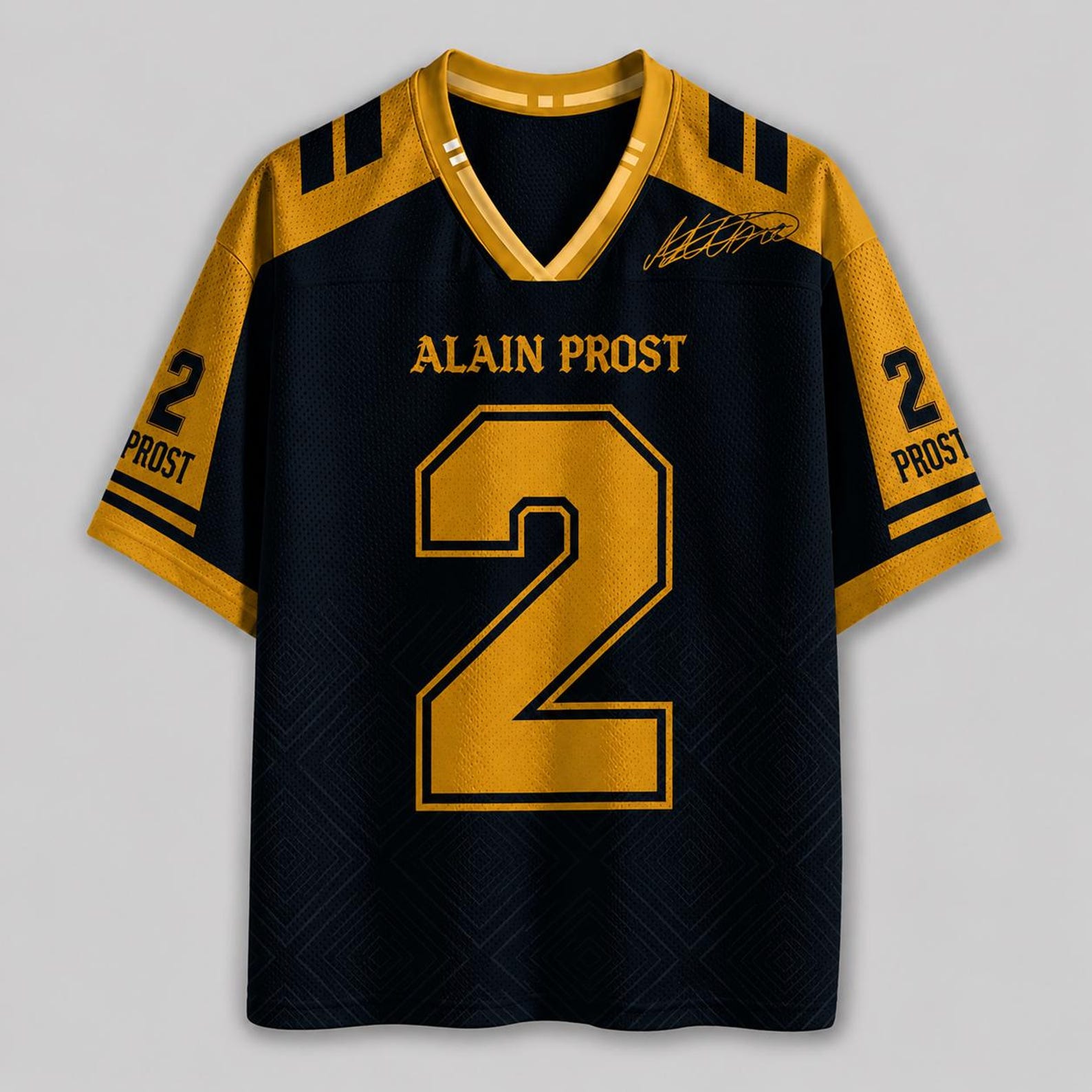 Alain Prost #2 Racing Jersey, Vintage Motorsport Fan Shirt, F1 Inspired Sports Tee 3XL