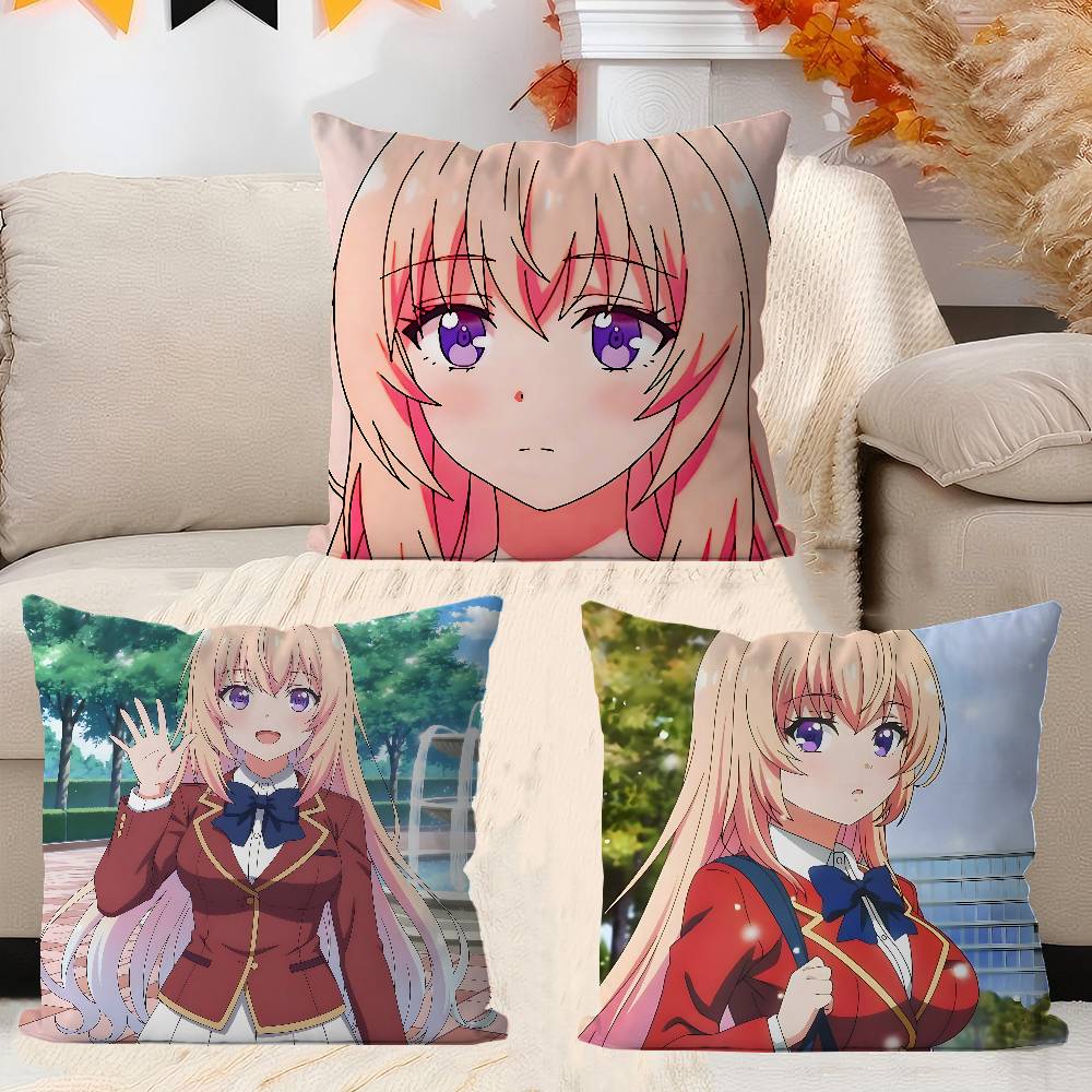 Honami Ichinose Cartoon Pillowcase Toon Gift Cushion Cover Bedroom Home Sofa Chair Seat Decor Pillow Case