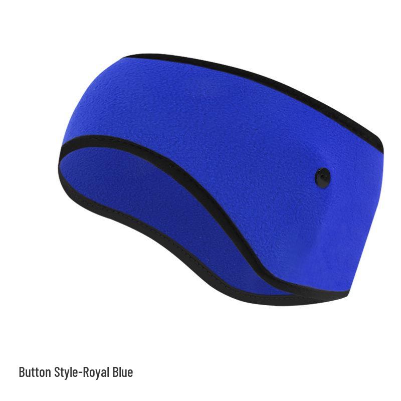 Fleece Warmes Ohrband: Dickes breites Stirnband für Herbst- und Winterradfahren - Winddichte und kältefeste Ohrenschützer.