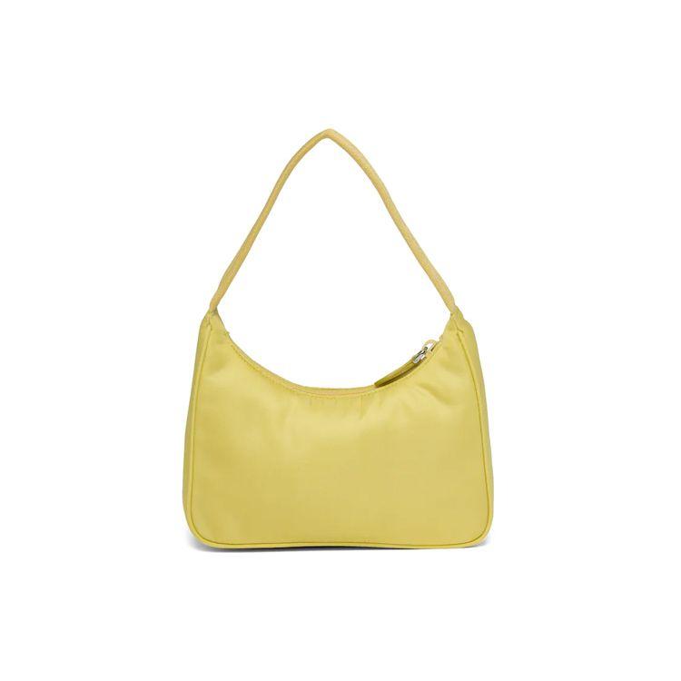 Prada Re-Edition Triangle Logo Shoulder Bag Women Handbags Yellow 1NE515-2DH0-F068X