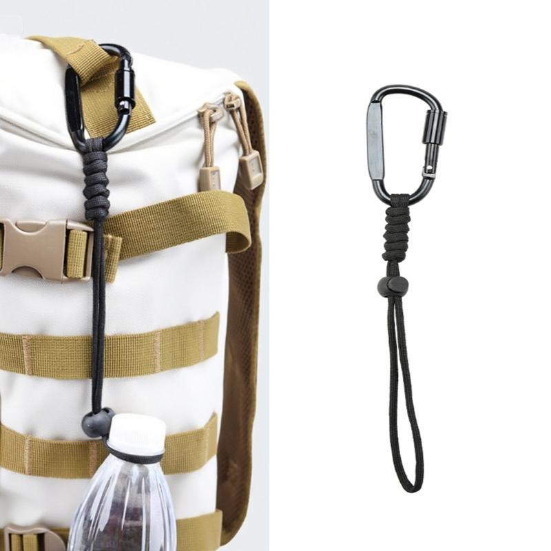 Water Bottle Lanyard With Hook Anti-loss Rope Backpacks Hanging Buckles Small Tool Braids Rope Key Rings Easy To Use
