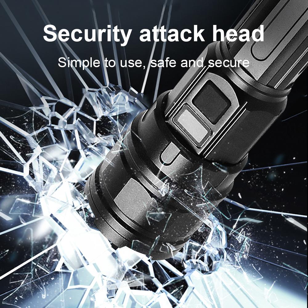 Powerful Flashlight High Lumen 100000LM Zoomabe Lamp Waterproof Lantern Outdoor Flash light Rechargeable Torch