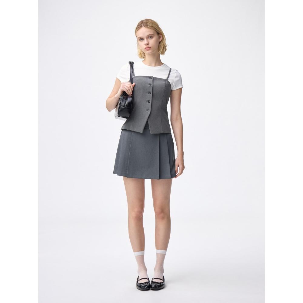 

Юбка с боковыми складками Gu от Uniqlo 69 NAVY/3XL