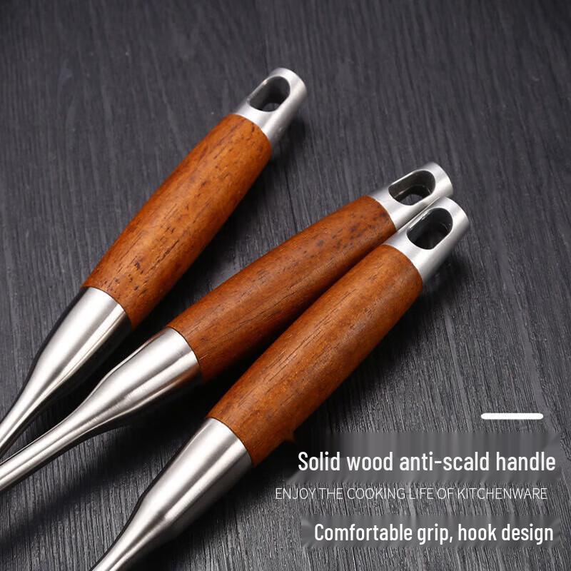 FATTBAO Stainless Steel Spatula with Anti-scald Rosewood Handle