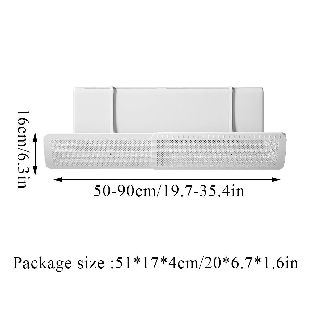 Retractable Air Conditioner Wind Deflector Anti-Direct Blowing Air Outlet Baffle Cold Air Deflector Baby Friendly Air Deflectors