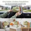 Plush Hanging Car Backrest Tissue Holder  Private Car Cute Decorative Storage Pouch