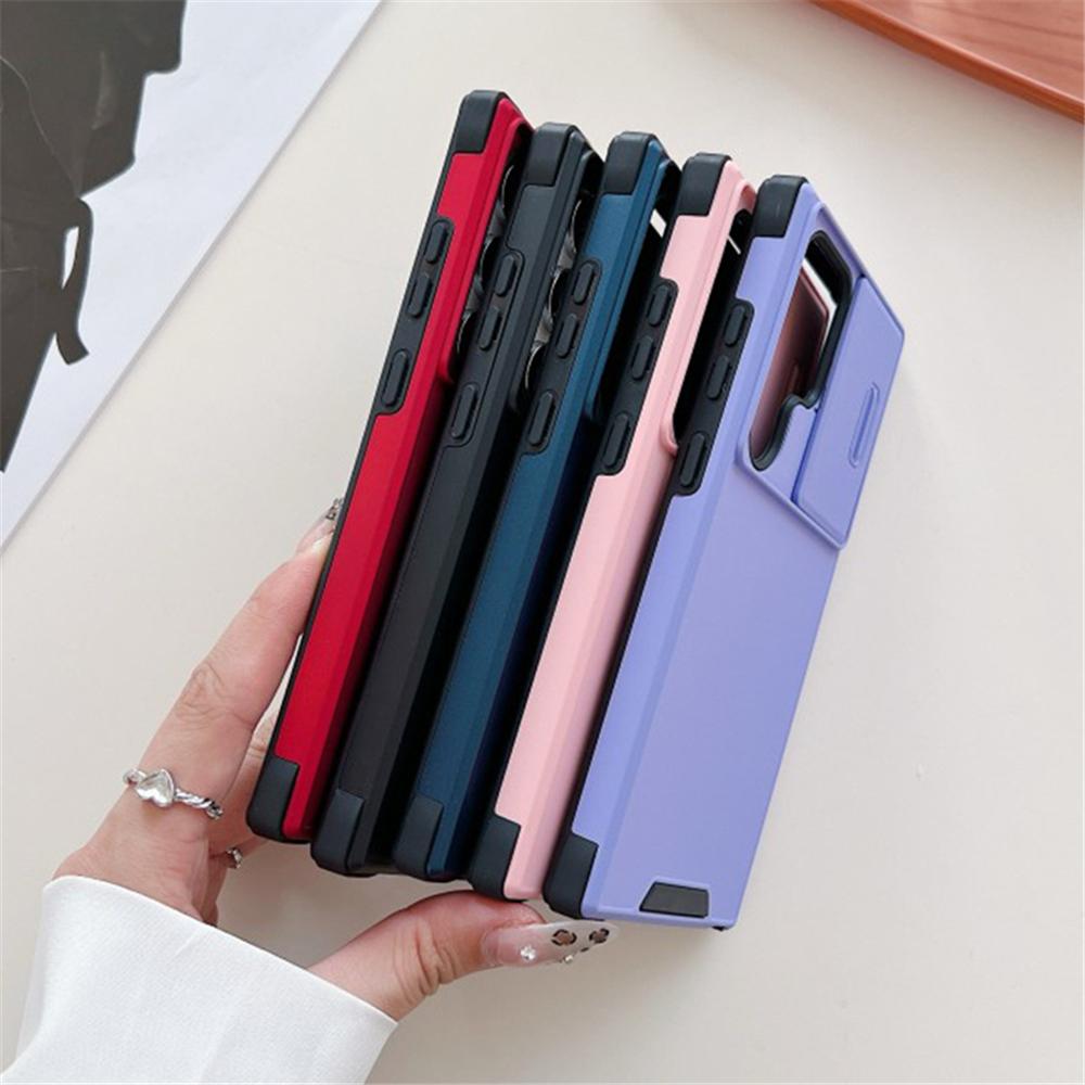 Slide Camera Lens Protection Case For For Samsung S26 S25 Ultra S24 S23 FE S22 S21 Note 20 Plus A56 A36 A16 A55 A15 Shockproof Cover