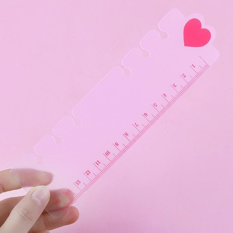 5 Pezzi Segnalibri Multifunzione in Plastica Righello a 6 Fori Preforato Righello per Raccoglitore Divisori di Pagina Per Quaderno Ricaricabile