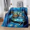 1pc Star Wars Yoda Flannel Throw Blanket - Soft, Cozy, And Versatile For All Seasons - Perfect For Couch, Bed, Office, And Travel Christmas