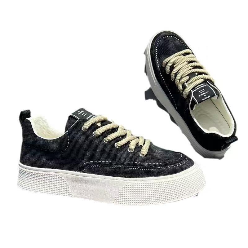 Men's Shoes Spring New Casual Canvas Shoes Men's Breathable Soft Sole Trendy Comfortable and Fashionable Sports Men's Board Shoes