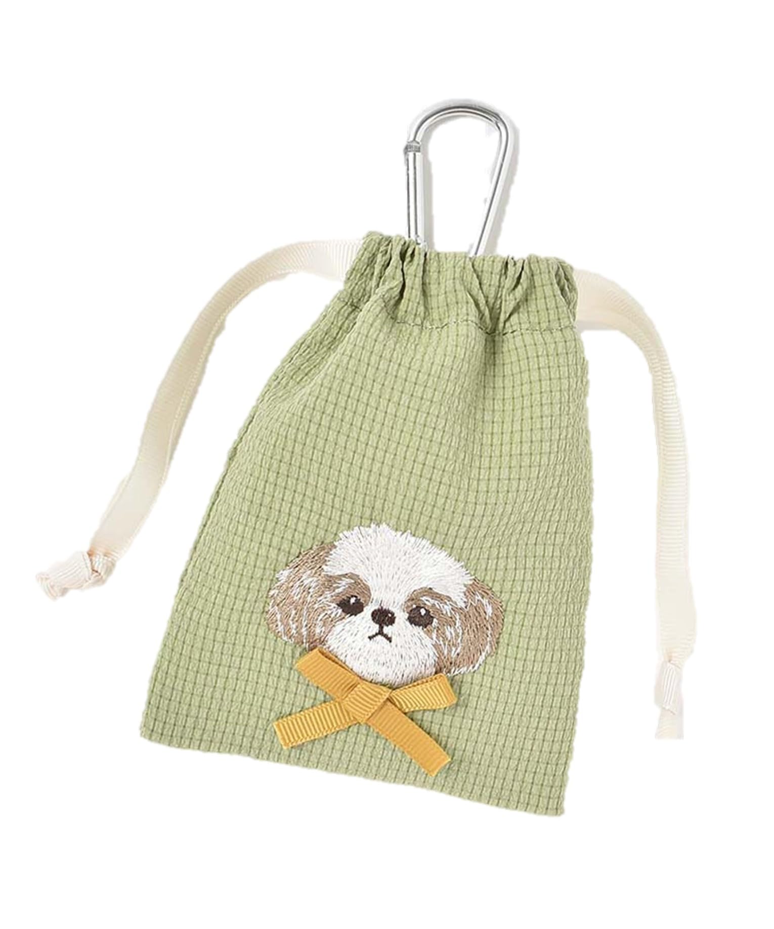 

СинийБлюэ Пакет на кулиске с карабином (Ши-тцу)