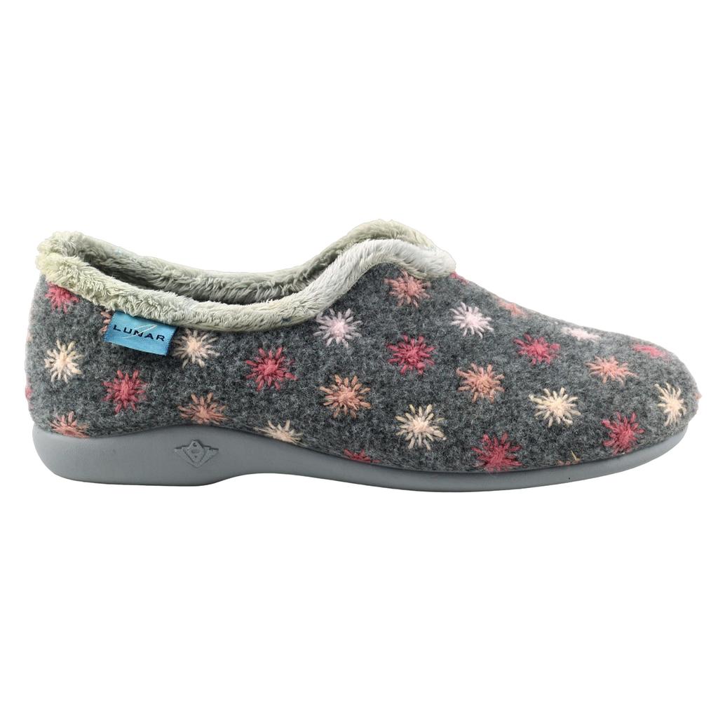 Lunar Womens/Ladies Sundance Felt Slippers