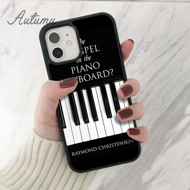 Etui na telefon z muzyką fortepianową i gitarową dla iPhone 11 12 13 14 Pro Max mini X XR XS SE 2020 6S 7 8 Plus Samsung Galaxy S21 S22 Pokrowiec skorupa