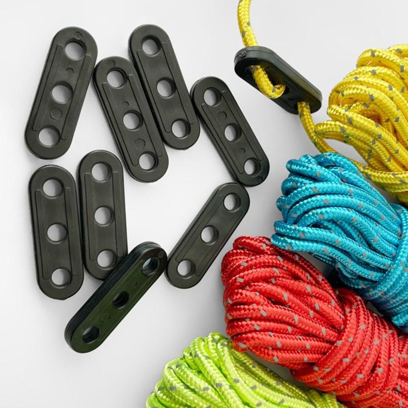 100 Stück Zeltwindseilspanner Campingzelt Abspannleinen-Versteller Spannhaken Schnallen Winddichte Markisen Zubehör