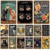 Vintage Kamerdecoratie Huisdecoratie Artikelen Tinnen Borden Esthetisch Mannenslaapkamer Metalen Borden Retro Metalen Plaat Posters Muurkunst Muurschildering