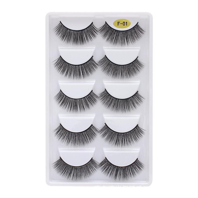 3D многослойные толстые 5 пар ресниц, натуральные ресницы, имитация завивки накладных ресниц, наращивание ресниц, натуральные накладные ресницы. 3d ресницы