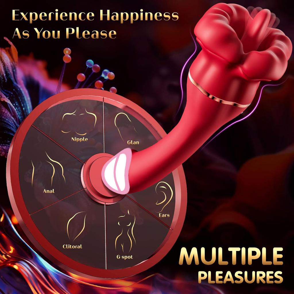 Nipple Vagina Tongue Licking Vibrator Massager Masturbation Dildo Vagina Massage Wand G-Spot Vibration Dildo Female AdultSex Toy