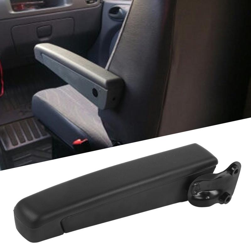 Car Seat Armrest Adjustable 0-120° Range Black Right Hand Arm Rest Replacement for Iveco RV Motorhome