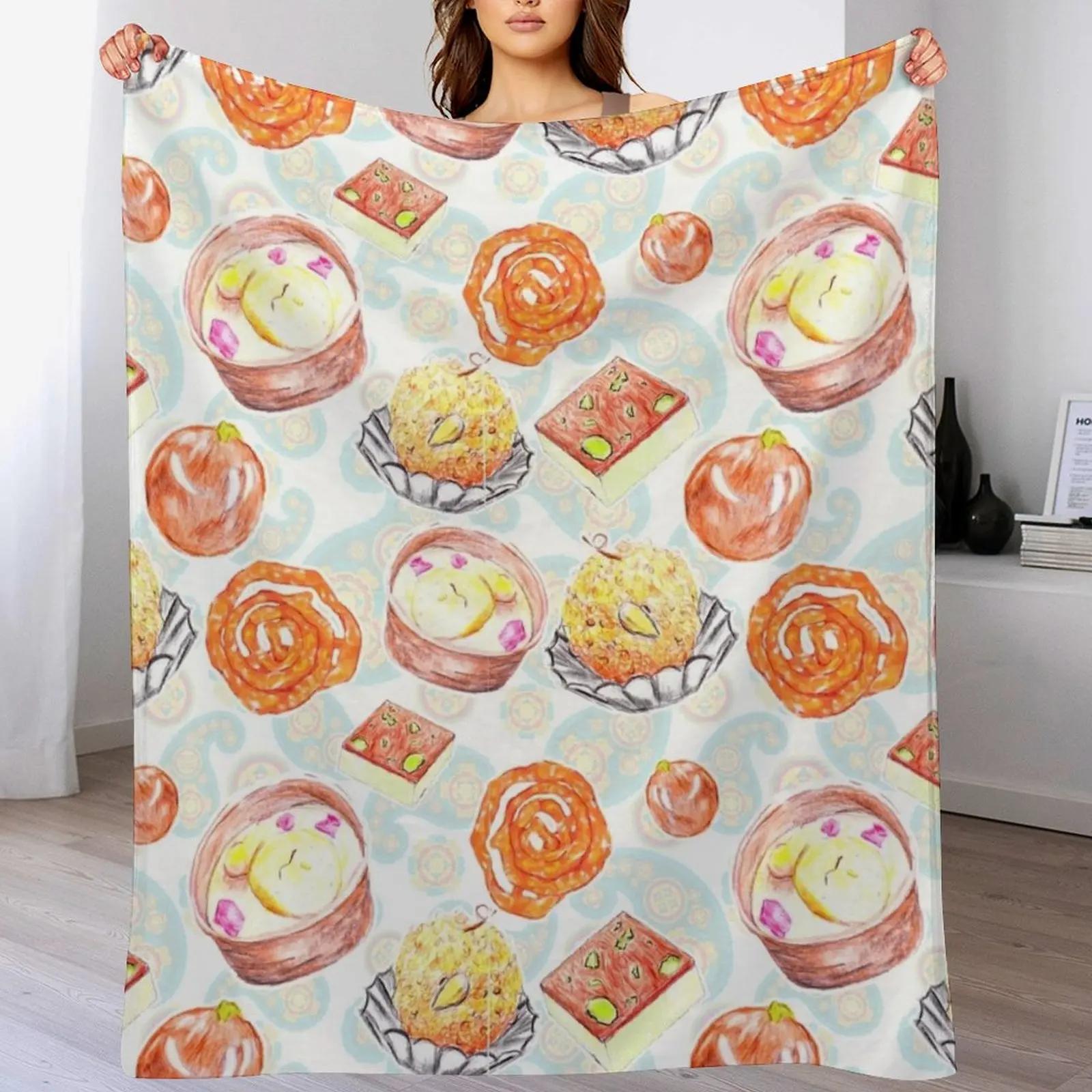 Indian sweet treets Throw Blanket Cozy Microfiber Throw Blanket for Home Bedroom 102x76cm(40x30in)