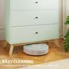4 Drawer Storage Cabinet, Chest of Drawers for Bedroom Living Room, Light Green and Oak