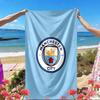 Manchester City FC Print Strandtuch, Vielseitiges Leichtes Saugfähiges Strandtuch für Pool Surfen Yoga Badezimmer, Perfektes Geburtstags-Urlaubsgeschenk