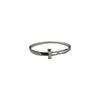 18K Gold Plated Zircon Letter Cutout Open Bangle – Elegant, Versatile Bracelet for Women