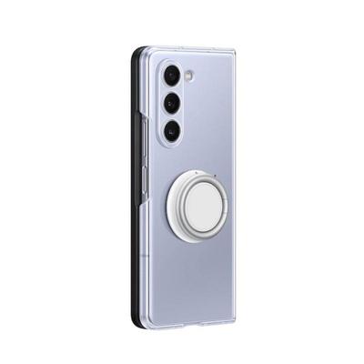 Samsung Originaalne läbipaistev vidina ümbris Samsung Galaxy Z Fold5 Z Fold 5 jaoks, seisuklambriga