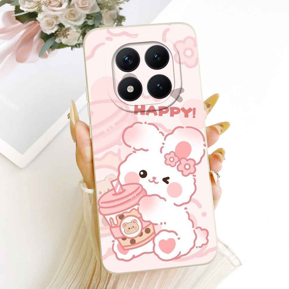Cartoon Rabbit Case For Redmi Note 15 Pro Casing Cute Soft Phone Cover For Xiaomi Redmi Note15 Note 15 Pro 5G Capa Fundas