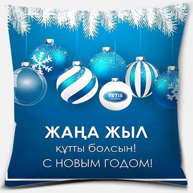 Christmas Themed Throw Pillow Cover with Short Plush Print for Living Room Decoration Cushion Cover Pillow Covers Decorative
