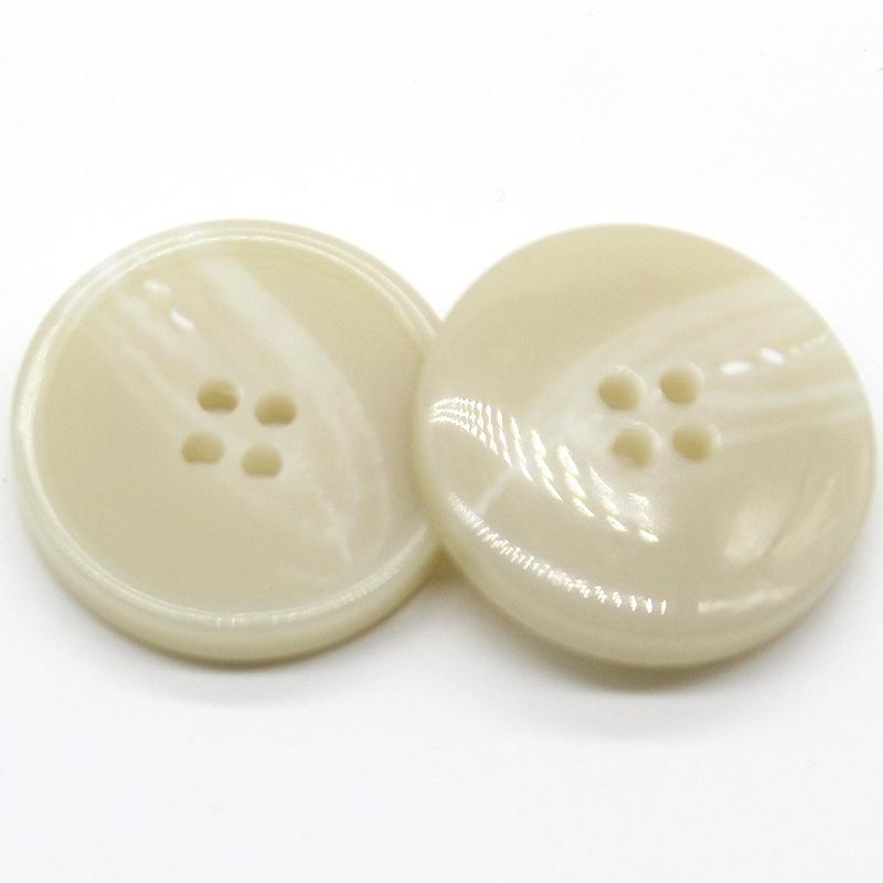 

Supply, Four-Eye Matte Feel Resin Buttons, Suit Dress Jacket, Double-Sided Nylon Coat, Sweater Buttons 2 #[matte feel beige] * 28L = 18.0 MM * round