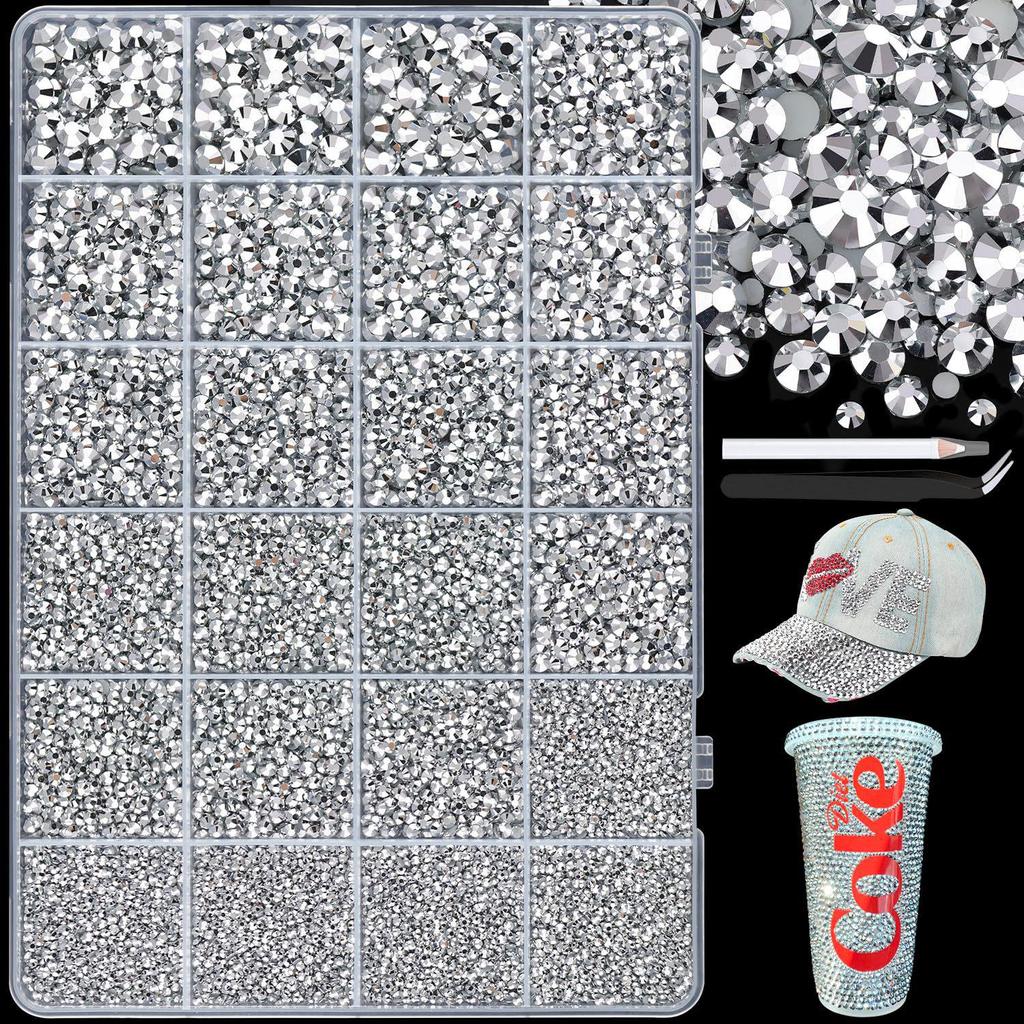Hot Sale AB Color Flat-Bottom Jelly Rhinestones for DIY Clothing, Mugs, Nail Art, and Phones - 3/4/5mm