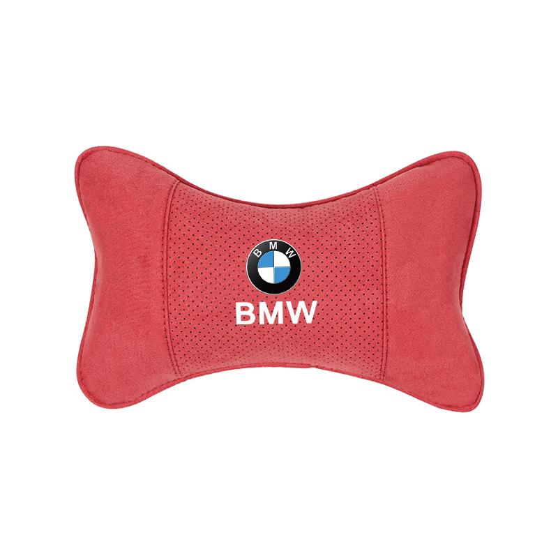 Car Suede Headrest Neck Support Auto Seat Accessories For BMW Series I3 I4 G07 G06 G05 G02 G01 F48 F39 G42 G30 G20 G26 F01 F02