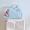 Large Double-Wide Fluffy Makeup & Toiletries Travel Bag for Women