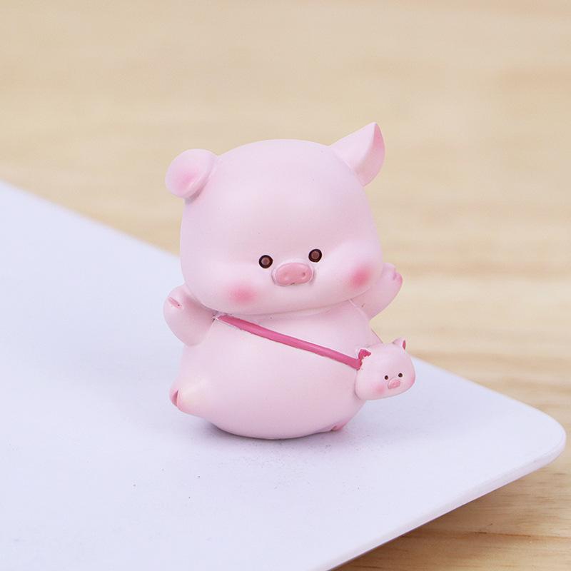 Creative Pig Car Ornament - Cute Car Console & Desktop Decoration
