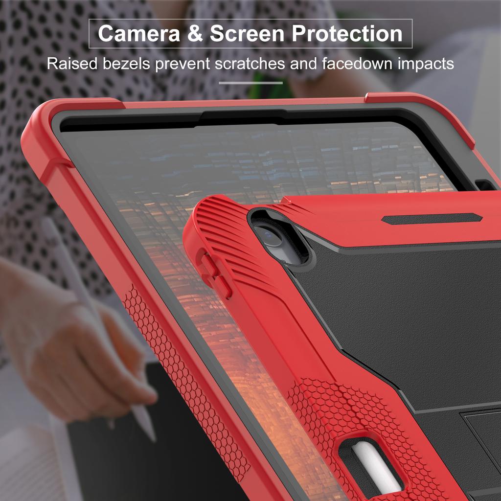 For iPad Air 13 (2025)/(2024) Case Kickstand Silicone + PC Tablet Cover High-Impact Shockproof