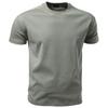 AIOPESON T-shirt da uomo basic a maniche corte Girocollo tinta unita Casual in misto cotone Traspirante Top estivo Per uso quotidiano