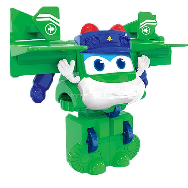Mini GGBOND Gogo Bus Verwandlung Polizei/Feuerwehrmann Spielzeug Actionfiguren Verformung Krankenwagen Rutschspielzeug für Kinder Geschenk
