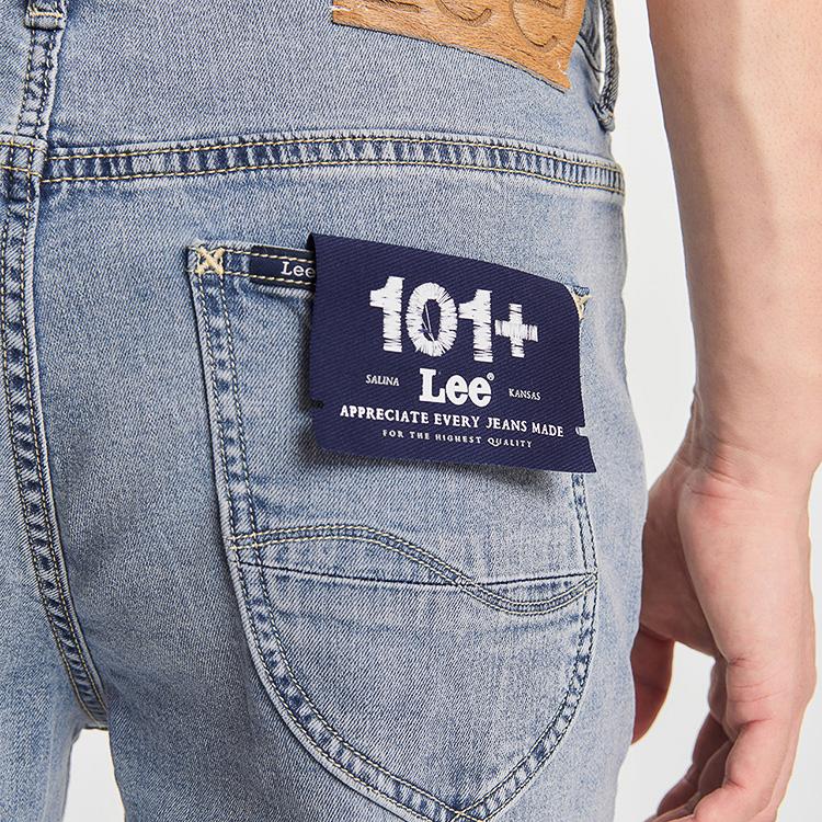 Lee Jeans Men's Light Blue Moderate Straight Fit Pants LMB241723P6600FA05195