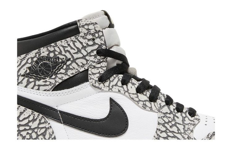 Men's Sneakers Nike Jordan 1 Retro High OG White Cement Tech Grey/Muslin/Black/White